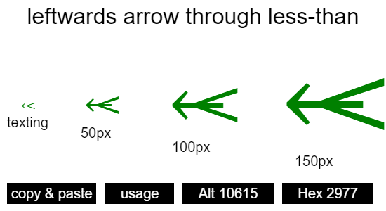 leftwards-arrow-through-less-than