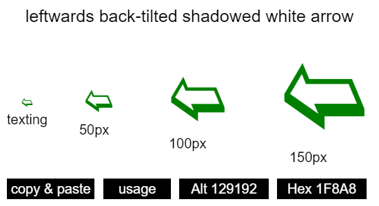 leftwards-back-tilted-shadowed-white-arrow