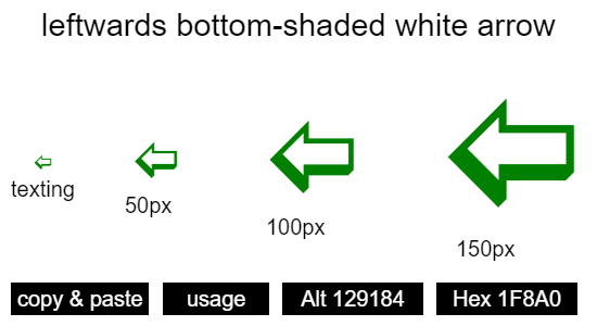 leftwards-bottom-shaded-white-arrow