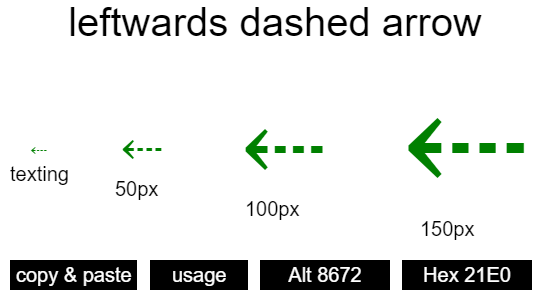 leftwards-dashed-arrow