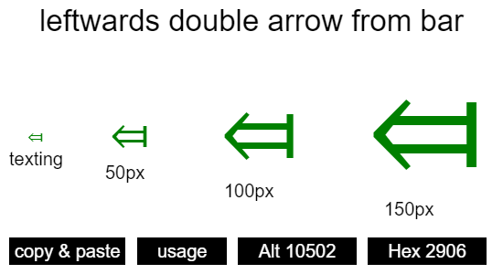 leftwards-double-arrow-from-bar