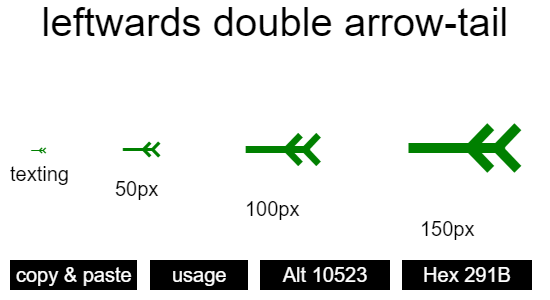 leftwards-double-arrow-tail