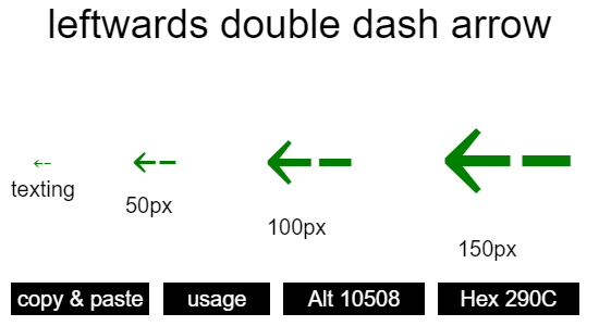 leftwards-double-dash-arrow