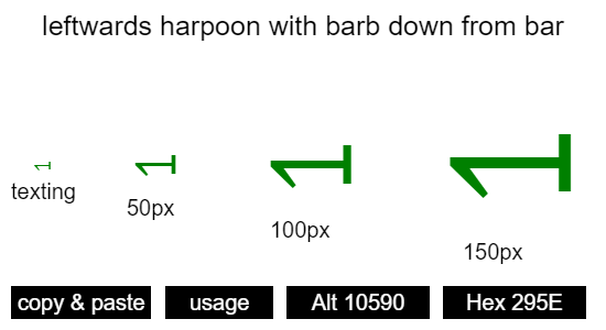 leftwards-harpoon-with-barb-down-from-bar