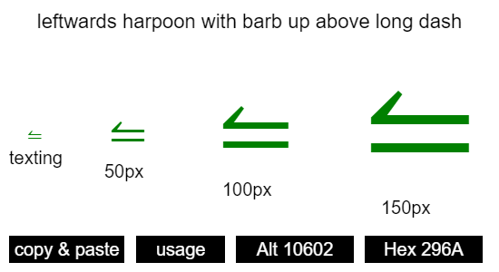leftwards-harpoon-with-barb-up-above-long-dash
