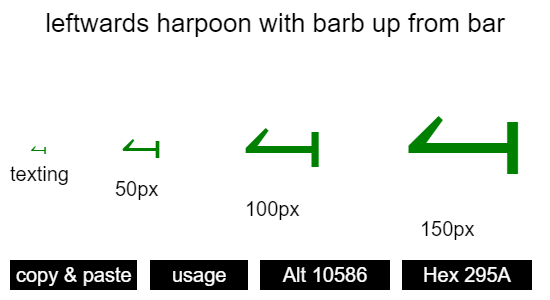 leftwards-harpoon-with-barb-up-from-bar