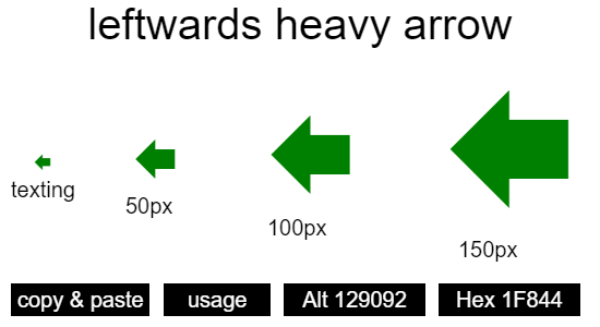 leftwards-heavy-arrow