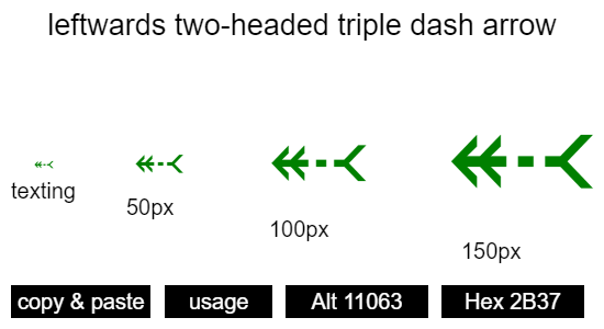 leftwards-two-headed-triple-dash-arrow