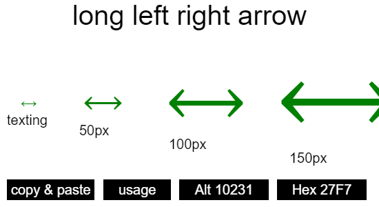 long-left-right-arrow