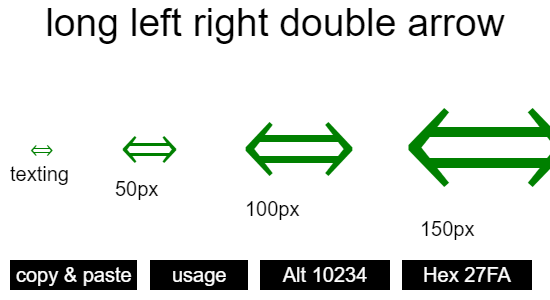 long-left-right-double-arrow