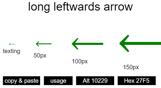 long-leftwards-arrow