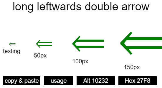 long-leftwards-double-arrow