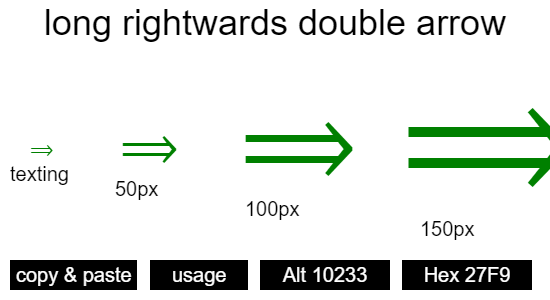 long-rightwards-double-arrow