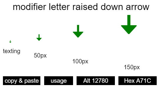 modifier-letter-raised-down-arrow