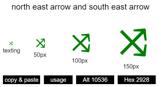 north-east-arrow-and-south-east-arrow