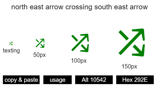 north-east-arrow-crossing-south-east-arrow