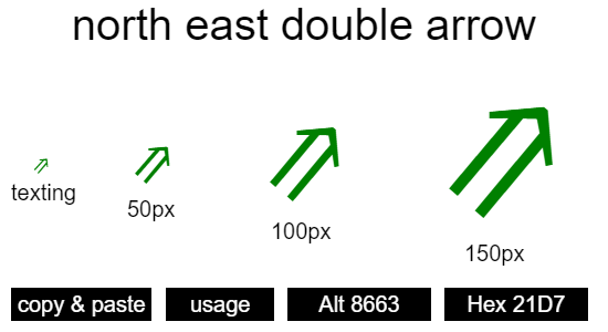 north-east-double-arrow