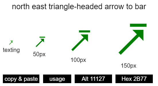 north-east-triangle-headed-arrow-to-bar