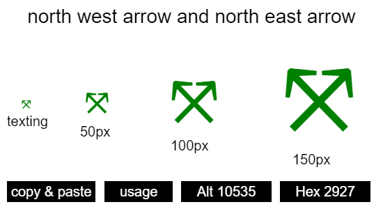 north-west-arrow-and-north-east-arrow