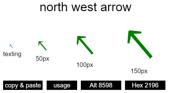 north-west-arrow