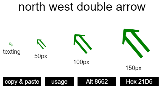 north-west-double-arrow