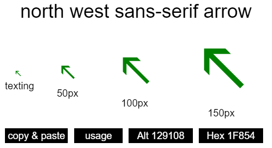 north-west-sans-serif-arrow