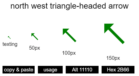 north-west-triangle-headed-arrow