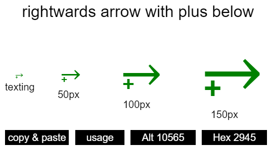 rightwards-arrow-with-plus-below