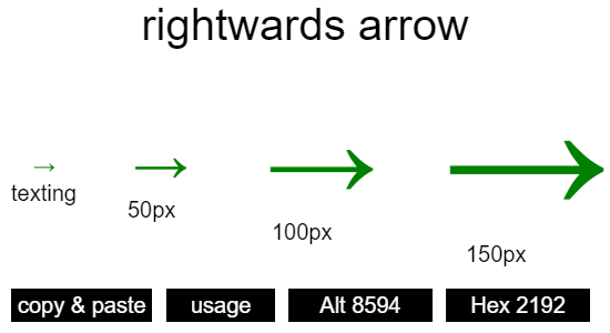 rightwards-arrow