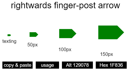 rightwards-finger-post-arrow