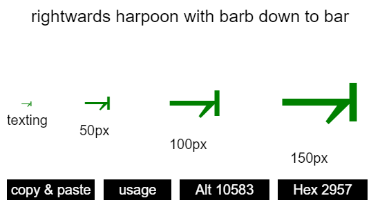 rightwards-harpoon-with-barb-down-to-bar