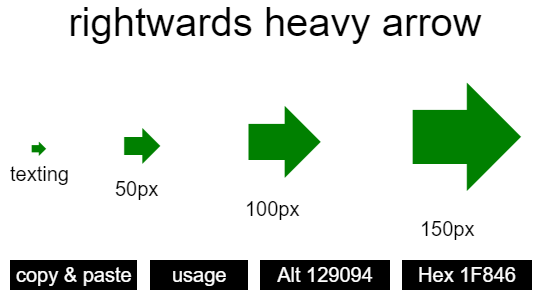 rightwards-heavy-arrow