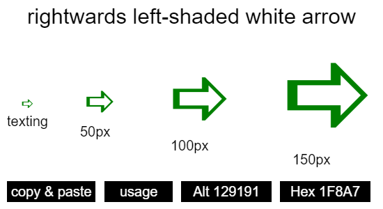 rightwards-left-shaded-white-arrow