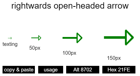 rightwards-open-headed-arrow