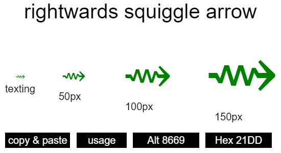 rightwards-squiggle-arrow