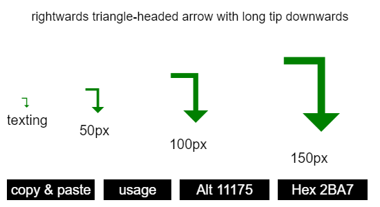 rightwards-triangle-headed-arrow-with-long-tip-downwards