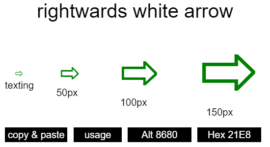 rightwards-white-arrow