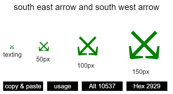 south-east-arrow-and-south-west-arrow