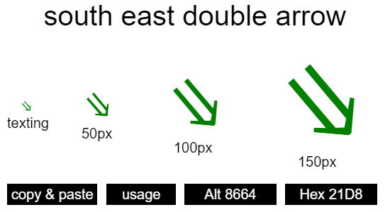 south-east-double-arrow