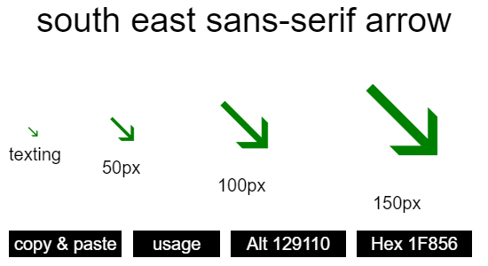 south-east-sans-serif-arrow