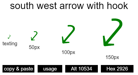 south-west-arrow-with-hook