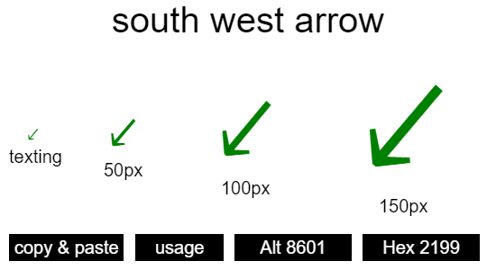 south-west-arrow