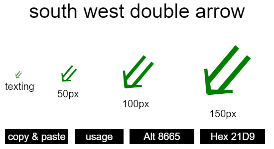 south-west-double-arrow