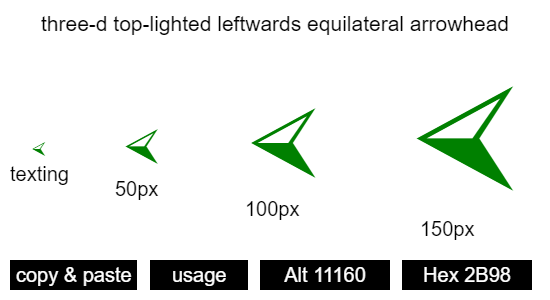 three-d-top-lighted-leftwards-equilateral-arrowhead