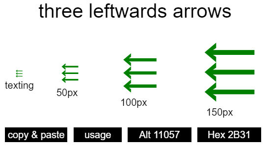 three-leftwards-arrows