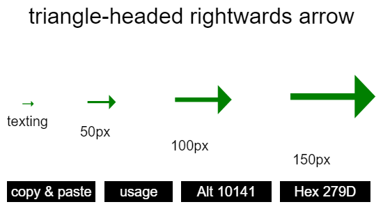 triangle-headed-rightwards-arrow