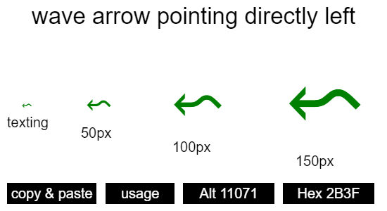 wave-arrow-pointing-directly-left