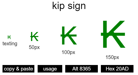 kip-sign