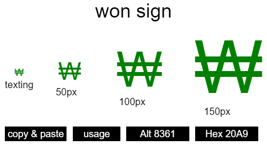 won-sign