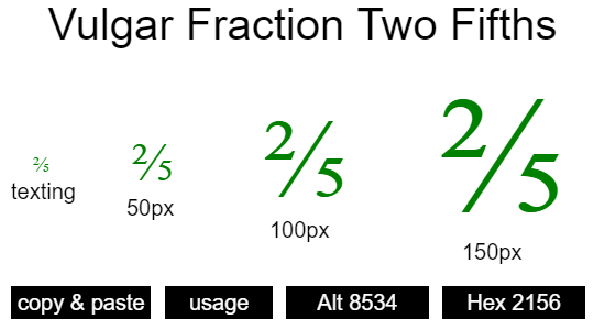Vulgar-Fraction-Two-Fifths